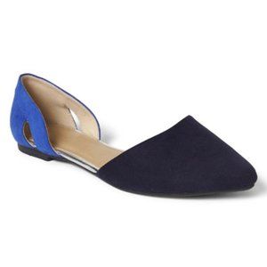 NWOT Gap Cutout D'Orsay Flats Tapestry Navy